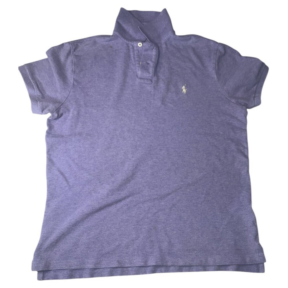 POLO RALPH LAUREN LAVENDAR POLO CUSTOM SLIM FIT SIZE LARGE USED